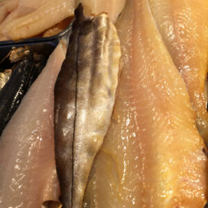 Natural smoked haddock.