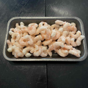 Peeled cooked prawns